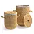 Handwoven Rattan Laundry Baskets 3D model small image 1