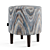 Sputnik Pouf with Polyester Upholstery 3D model small image 2