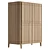  Koppar Teak Cupboard with 4 Doors 3D model small image 4