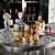 Luxury Bar Furniture Collection 3D model small image 3