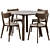 Rowico Home Taransay Dining Set 3D model small image 1