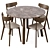 Rowico Home Taransay Dining Set 3D model small image 4