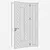 Sleek Aluminium Door 238 3D model small image 5