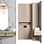 Modern Bathroom Vanity Set 056 3D model small image 3