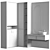 Modern Bathroom Vanity Set 056 3D model small image 4