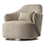 Elegant Adele Armchair by Visionnaire 3D model small image 1