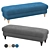 IKEA ESSEBODA Bench 4 Colors 3D model small image 1