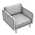 Elegant William Armchair 3D model small image 5