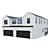 Modern Low Poly American House 3D model small image 2