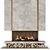 Sleek Firewood Holder Fireplace 3D model small image 2