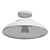 Industrial Brass Dome Flush Mount 3D model small image 4