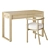 Kid's Wood Desk & Chair: Gemini and White Horse 3D model small image 5