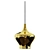  LED Gold Pendant Light 3D model small image 1