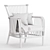 Classic Hampton Bay Armchair 3D model small image 11