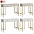 ISIDA Console Set, MDF, Brass Legs 3D model small image 1