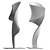 Contemporary Metal Sculpture Display Piece 3D model small image 5