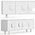 Bardot 4-Door Sideboard, Corona Render 3D model small image 2