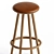 Modern Chic OVO Bar Stool 3D model small image 2