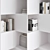 Modern Bookcase Set 3D Model 3D model small image 2