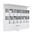 Modern Bookcase Set 3D Model 3D model small image 7