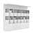 Modern Bookcase Set 3D Model 3D model small image 13