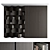 Modern Bookcase 3D Model Set 3D model small image 1