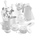 Plisse Kitchen Decor Set 3D model small image 5