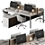 Workplace Essentials Set: Modern Ergonomic Furniture 3D model small image 3