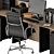 Executive Office Furniture Set 3D model small image 5