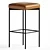 Luxurious Maison Leather Counter Stools 3D model small image 2