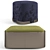 Translation from Russian (if needed): N/A

Unique Title: Parsons Luxe Ottomans Set 3D model small image 1