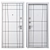 Bulat Metal Entrance Door K-7 3D model small image 4