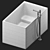 Luxury Lupi Bath Set 3D model small image 2