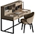 Modern Writing Table - Office Furniture 3D model small image 2