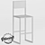 Industrial Loft Bar Stool Box 3D model small image 2