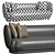 Modern White Curly Square Sofa 3D model small image 7