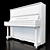 Yamaha U3 Vertical Piano 3D model small image 7