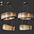 Elegant Silver & Gold Chandelier 3D model small image 1