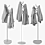 Modern Metal Coat Rack Stand 3D model small image 5