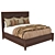 Lexington Walnut Creek Bed Frame 3D model small image 1