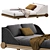 Luxury Portofino Sun Lounger Set 3D model small image 1