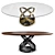 Oval Dining Table Capri encompassed 3D model small image 2