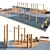 Eco Style Outdoor Gym Playground 3D model small image 1