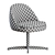 Modern Sendai Metal Chair by Minotti 3D model small image 4