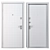 Rodos F-100 Metal Entry Door 3D model small image 4