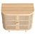 Modern Bandol Cabinet with Textured Finish 3D model small image 3