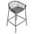 Jeanette Modern Bar Stool 82.5cm 3D model small image 5