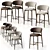 Calligaris Oleandro Stools Set 3D model small image 2