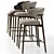 Calligaris Oleandro Stools Set 3D model small image 5