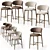 Calligaris Oleandro Stools Set 3D model small image 13